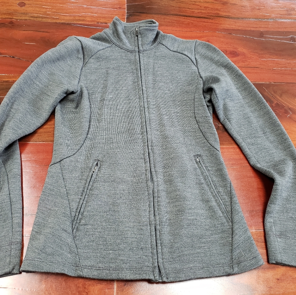 Ibex Charcoal Gray Zip Cardigan/Jacket Women's Size XS